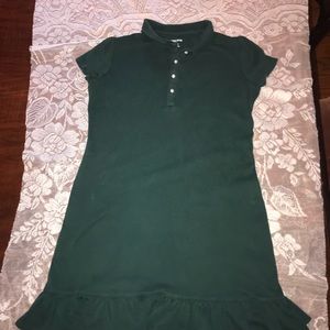 Lands End Hunter Green Girls 11-12 Dress